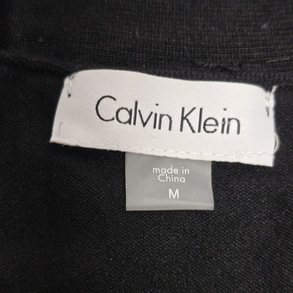 NWT Calvin Klein Black Cropped Cardigan - Picture 3 of 10